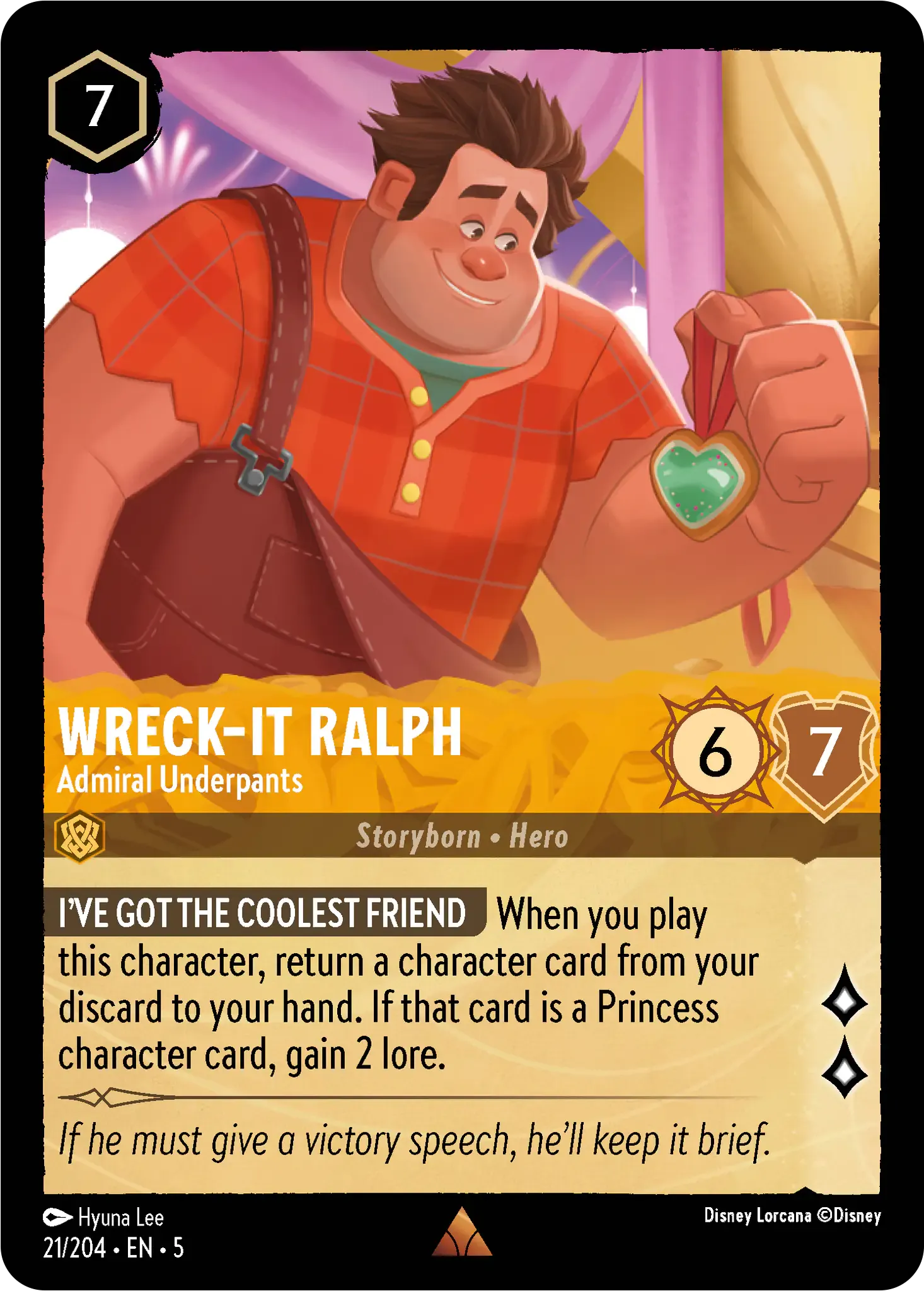 Lorcana - Wreck-It Ralph - Admiral Underpants - Shimmering Skies