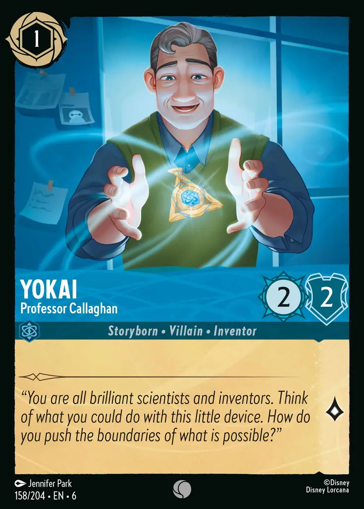 Lorcana - Yokai - Professor Callaghan - Azurite Sea